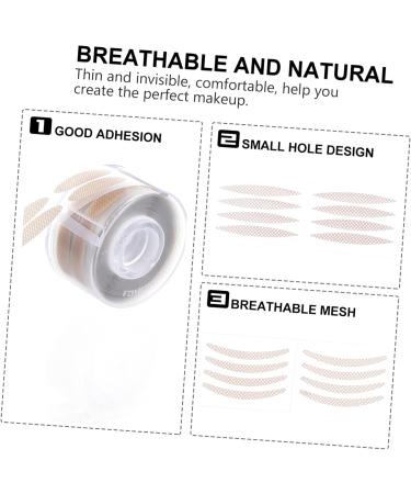 Beavorty Invisible Tapes 3 Rolls Reel Double Eyelid Stickers double Double Eyelid Tapes Decal invisible double eyelid stickers mesh tape Tapes eye patch Adhesive strip breathable Miss - Buy Online on GoSupps.com