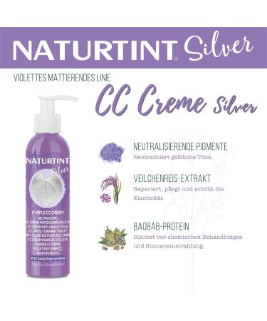 No Rinse Violet Mattifying CC Cream | Eliminate Yellow & Copper Tones | 95.8% Natural Ingredients | 200ml - Natureint - Buy Online on GoSupps.com