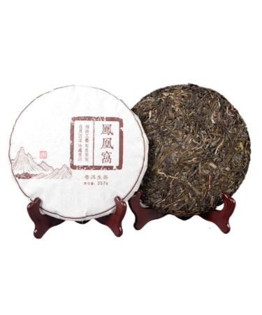 HQZM Yunnan Yiwu Fenghuangwo 357g Spring Tea Raw Tea Cake Natural and Fragrant with Tea Aroma