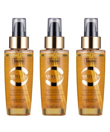 Mirylia Oil for Shine Prevents Cracks and Double Ends 3 Bottles of 100 ml