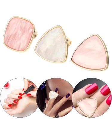 G n rique Lot de 3 Palettes Bagues pour Nail Art Outil de Manucure de Coquillage Tailles 08/10/12 Porte-vernis Ongles pour M lange de Couleurs Accessoires Manucure Pratiques - Buy Online on GoSupps.com
