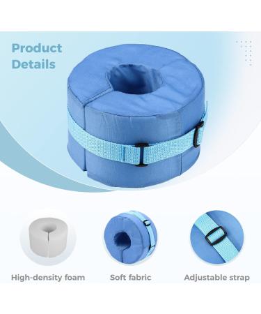 Toyoget Heel Protectors for Bed Sores - 2 Pcs Foot Elevation Pillows for Pressure Sores Relief - Ankle Cushion Support for Legs & Feet - Recovery Care Blue - Buy Online on GoSupps.com