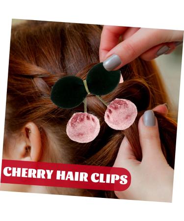 Beaupretty Three-Dimensional Cherry Barrettes kid hair fancy bobby decorative hair clip blue hair bow hair ornament girls hair clips black bow girl hairpins issue card child Iron Hair - Buy Online on GoSupps.com