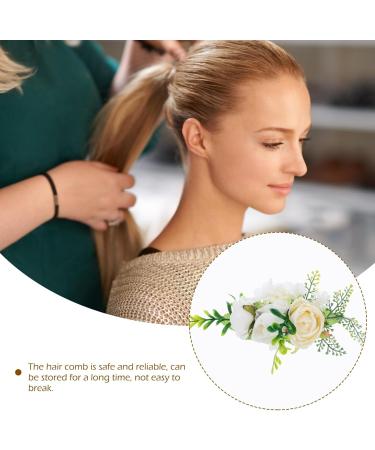 EXCEART Hair Jewelry Hair Comb for Wedding Hair Clips for Women Hair Accessories Bridal Hair Accessories Hair Side Combs for Women Hair Comb Roses Bride Hairpin - Buy Online on GoSupps.com