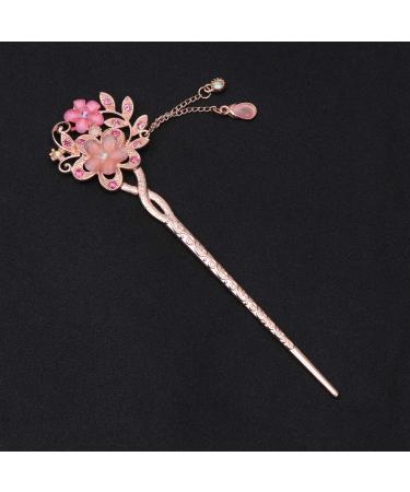 Vintage Opal Hair Stick | Chinese Hairpins & Chopsticks | Pink Hair Decor - Buy Online on GoSupps.com
