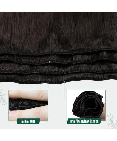 Runature Real Hair Balayage Sew-In Weft Extensions - Dark Brown Medium Brown & Ash Blonde Ombre - 50cm 20 Inch 100g #2/6/18 - Buy Online on GoSupps.com