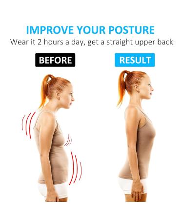Back Posture Corrector for Men & Women - Adjustable Clavicle Brace with Powerful Magic Stickers for Neck Back & Shoulder Pain Relief - Buy Online on GoSupps.com