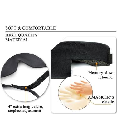 QTMY 3 PCS Gem Mindfold Sleeping Eye Mask for Ultimate Relaxation - Natural Sleep Aid for Women, Men, and Adults | Eyepatch Blindfold Shade Travel Accessory - Buy Online on GoSupps.com