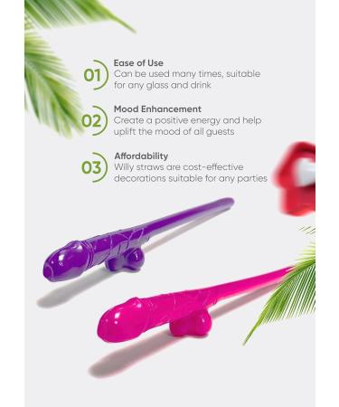 20 Plastic Dick Straws Funny Drinking Straws Hen Penis Shape Straws Party Favors Crazy Peni Party Straws Naughty Party Bachelorette Penis Party Pecker Straws Willy Straws Plastic Penis Straws Pack - Buy Online on GoSupps.com