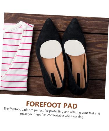 FOMIYES Forefoot Half Size Pads - 125 Pairs Suction Cup Insoles for Women's High Heels & Dressy Shoes - Replaceable Cashmere Wool White Foot Blocks - Buy Online on GoSupps.com