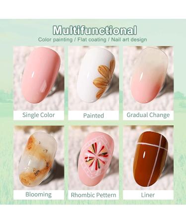 16-Color Solid Gel Nail Polish Palette - Valley Green Cream Gel & Brush Kit for Stunning Nail Art - Buy Online on GoSupps.com
