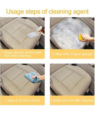 WOSLXM Homebbc Foam Cleaner Multi-Purpose Foam Cleaner Rayhong Foam Cleaner Car Magic Foam Cleaner Car Interior Foam Cleaner Foam Cleaner for Car (2PCS) - Buy Online on GoSupps.com