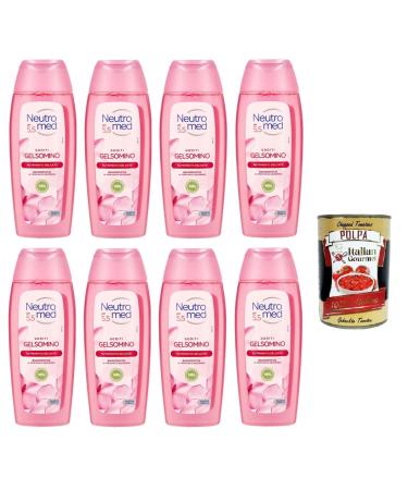 Italian Gourmet E.R. Neutromed pH 5.5 Jasmine Shower Gel pH 5.5 Jasmine Body Wash 8 x 400 ml + Italian Gourmet Pulp 400 g