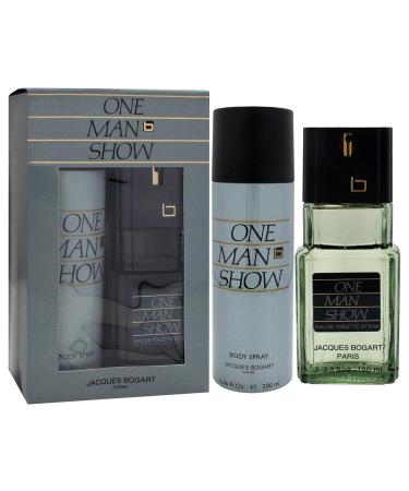 Jacques Bogart One Man Show by Jacques Bogart for Men - 2 Pc Gift Set 3.3oz EDT Spray 6.6oz Body Spray - Buy Online on GoSupps.com