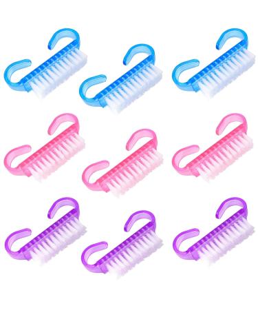 Swysgs grip nail brush 9 pieces hand washing brush nail hand scrubbing cleaning brush for cleaning beauty hand and nail cleaning