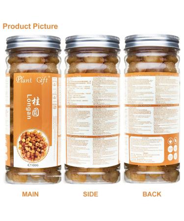 Plantgift Natural Dried Longan 100g - Premium Quality 100% Fruit Meat No Sugar Perfect for Teas Desserts & Cooking - Buy Online on GoSupps.com
