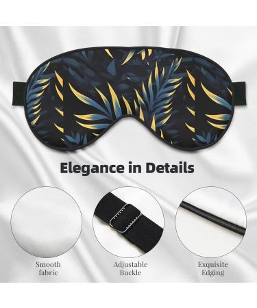 Leaves in The Dark Unisex Adjustable Blackout Eye Mask for Sleep Travel & Yoga - Perfect for Home & Office Naps - Buy Online on GoSupps.com