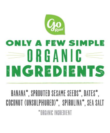 Go Raw Spirulina Sesame Seed Bars - Keto, Gluten-Free, Vegan, Organic, Paleo (10 Pack) - Buy Online on GoSupps.com