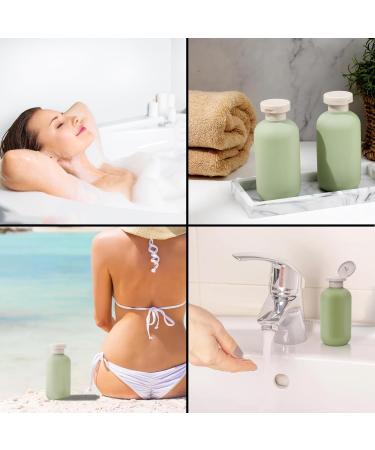 3 PCS Flip Cap Shampoo Bottles Empty Refillable Travel Bottles for Toiletries for Travel Size 200ML for Shampoo Lotions Cream Body Wash Conditioner Travel Shampoo Bottles - Buy Online on GoSupps.com