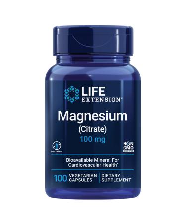 Life Extension Magnesium (Citrate) 160 mg 100 Vegetarian Capsules