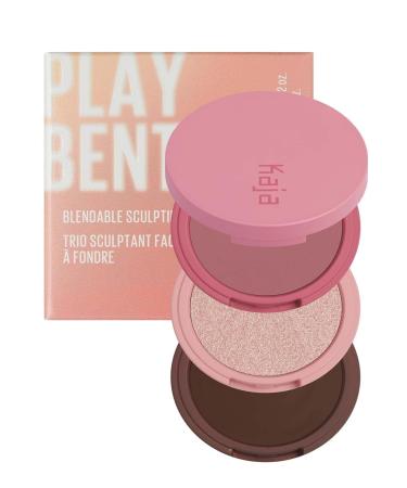 Kaja 3-in-1 Sculpting Trio Play Bento in Dolce Cappuccino + Lip Balm and Strawberry Ros Scrub Bundle - 0.4 Oz - Buy Online on GoSupps.com