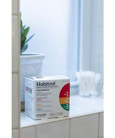 Habitrol Nicotine Transdermal System Patch | Stop Smoking Aid | Steps 1, 2, 3 | 56 Patches (8 Week Kit) - Buy Online on GoSupps.com