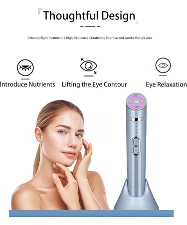 Elitzia 3 in 1 Beauty Facial Eye Skin Care Tools Remove Dark Circles Eye Muscle Relax Facial Lift Wrinkle Remove Professional Skin Care Facial Beauty Device with 4 Energy Levels ETCH092(Light Blue) - Buy Online on GoSupps.com