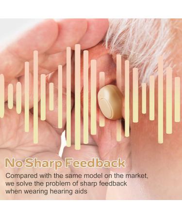 Rechargeable Noise Cancelling Hearing Aids for Seniors & Adults - Digital Amplifier with Magnetic Charging Box - Beige - Buy Online on GoSupps.com