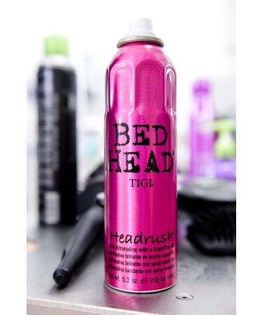 TIGI Bed Head Headrush Spray 5.3oz - Lightweight Hair Shine Mist - Buy Online on GoSupps.com