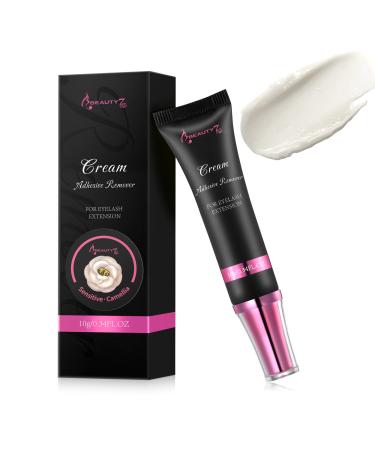 Beauty7 Eyelash Extension Remover Cream Sensitive Skin Eyelash Adhesive Remover Quick Dissolve Low Irritation Professional Eyelash Extensions Remover (Camellia 10g)