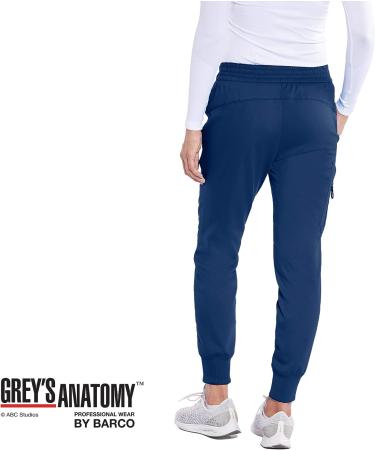 BARCO Grey's Anatomy Scrubs Kira Jogger Women's Scrub Pant - Mid-Rise Yoga Style, Soft Touch Fabric, Medium Indigo - Buy Online on GoSupps.com