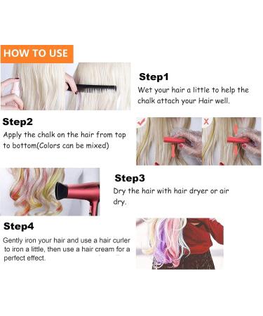 Haircarrow 24 Color Hair Ceride Set | Non-Toxic Washable Temporary Hair Colors for Kids & Adults | Perfect for Halloween Parties & Festivals - Buy Online on GoSupps.com
