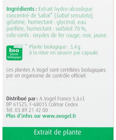 A.VOGEL Prostasan - Men's Dietary Supplement - Fights Benign Prostate Hypertrophy - Stimulates Erection & Ejaculation - Dwarf Palm Extract - 30 Capsules - Buy Online on GoSupps.com