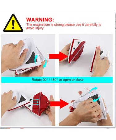 Window Cleaner Magnetic Window Cleaner Triangular Glass Cleaner with Rope Double-Sided Window Cleaner Wiper for Double Glazed Window (A 15 24mm) - Buy Online on GoSupps.com