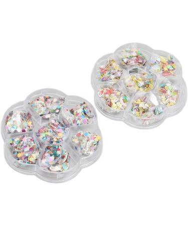 Niiyen 2 Box Christmas Nail Art Slices Christmas Polymer Clay Nail Slices Christmas Nail Art Sequins Polymer Clay Nail for DIY Nail Decoration - Buy Online on GoSupps.com