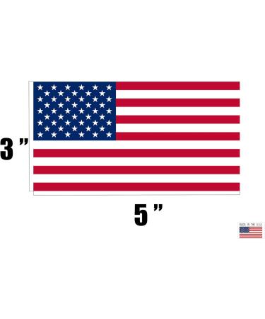 Rogue River Tactical 4 Pack USA American Flag Decal Bumper Sticker 5x3 United Sates of America - Buy Online on GoSupps.com
