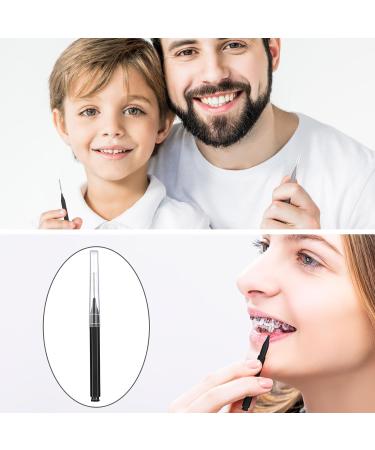 Patelai 100-Piece Interdental Brush Set - Effective Tooth Cleaning Tools for Oral Hygiene | Black White Gray Toothpick Flossers - Buy Online on GoSupps.com