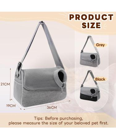 Hikeman Dog Carrier Bag - Adjustable Pet Shoulder Bag for Travel & Outdoors (Gray) - Perfect Dog Bag for Easy Carrying - Buy Online on GoSupps.com