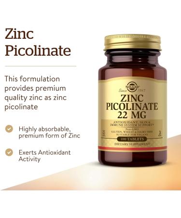 Solgar Vitamin C 1000mg & Zinc Picolinate 22mg Bundle - Immune Support, Antioxidant, Healthy Skin - Buy Online on GoSupps.com