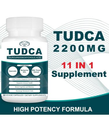 VITACRLLYNMN 2200MG TUDCA Liver Supplements - Bile Salts Supplement Complex for Liver Detox & Cleanse Gallbladder Cleanse Digestive Health 180 Capsules - Buy Online on GoSupps.com