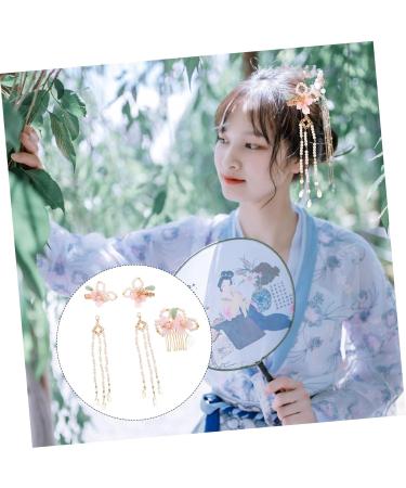 MAGICLULU 2 Sets Comb Hanfu Hair Accessories Hair Styling Accessories Flower Tassel Hairpins Chinese Hair Accessories Temperament Hair Clip Hair Clips for Thick Hair Classical Metal - Buy Online on GoSupps.com