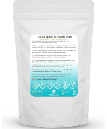Elemental Sodium cocoyl isethionate SCI 100200300 Gr used in various bath preparations suitable for sensitive skin 300 Gr 100 g Lot de 3 - Buy Online on GoSupps.com