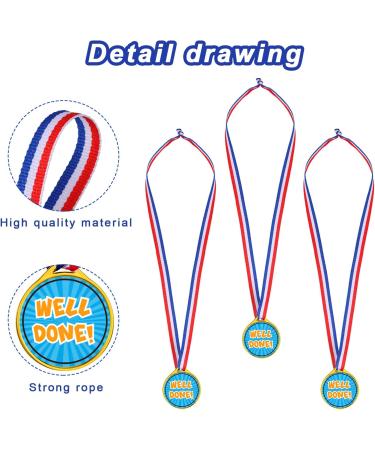 Gejoy 60-Piece Olympic Style Plastic Award Medals Assortment for Kids - Sports, Talent Shows, Gymnastics, Birthdays - Buy Online on GoSupps.com