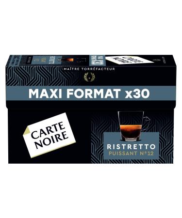 Carte Noire Ristretto Espresso Coffee N°12 Nespresso Compatible Capsules, Pack of 30 capsules