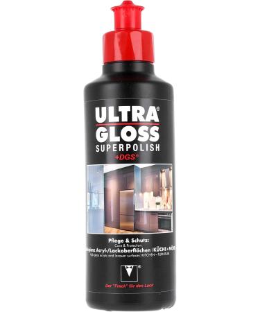 Ultra Gloss Superpolish Bundle - 0.25L Kitchen Polish Booklet 550GSM Cloth & Garage Freaks Pad - Care for High Gloss Acrylic & Lacquer Surfaces - Buy Online on GoSupps.com