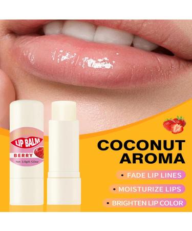 Moisturizing Lip Balm Set 5 Nourishing Creams Softening Moisturizing Lip Balm | Long-lasting Glossy Beauty Care for Day and Night Protection Care - Buy Online on GoSupps.com