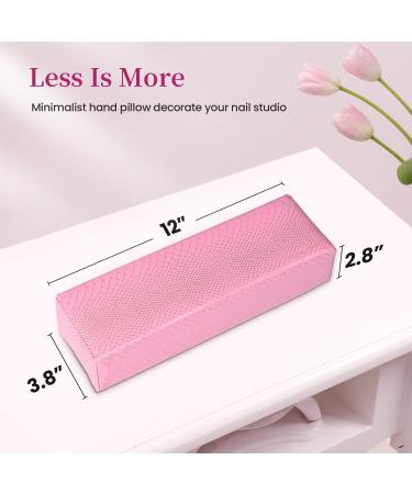 Merterfly Nail Armrest Pillow for Acrylic Nails - Easy to Clean PU Leather Hand Rest for Nail Tech - Black - Buy Online on GoSupps.com