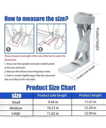 GHORTHOUD AFO Foot Drop Brace Splint - Large-Left | Ankle Foot Orthosis for Stroke Hemiplegia - Walking & Sleeping with Shoes - Buy Online on GoSupps.com