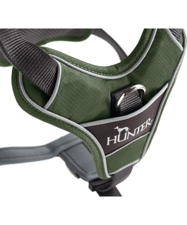 HUNTER DIVO Dog Harness XS (34-47 cm) - Green/Grey | International Shipping Available - Buy Online on GoSupps.com
