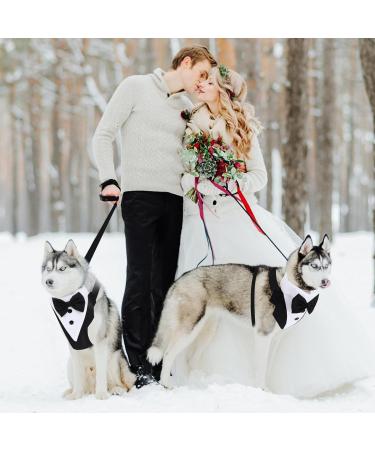 Shop Stylish Dogs Smoking Bandana | Adjustable Pet Headscarves for Weddings & Celebrations | Black & White Bandana for Dogs & Cats - Buy Online on GoSupps.com